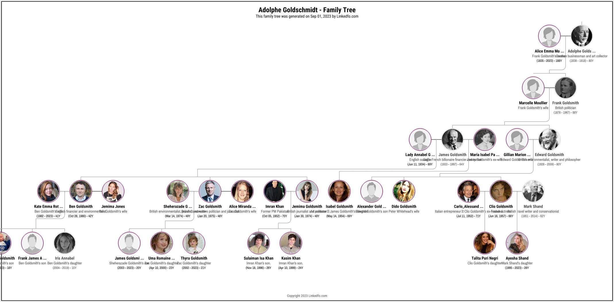 Adolphe Goldschmidt's Family Tree