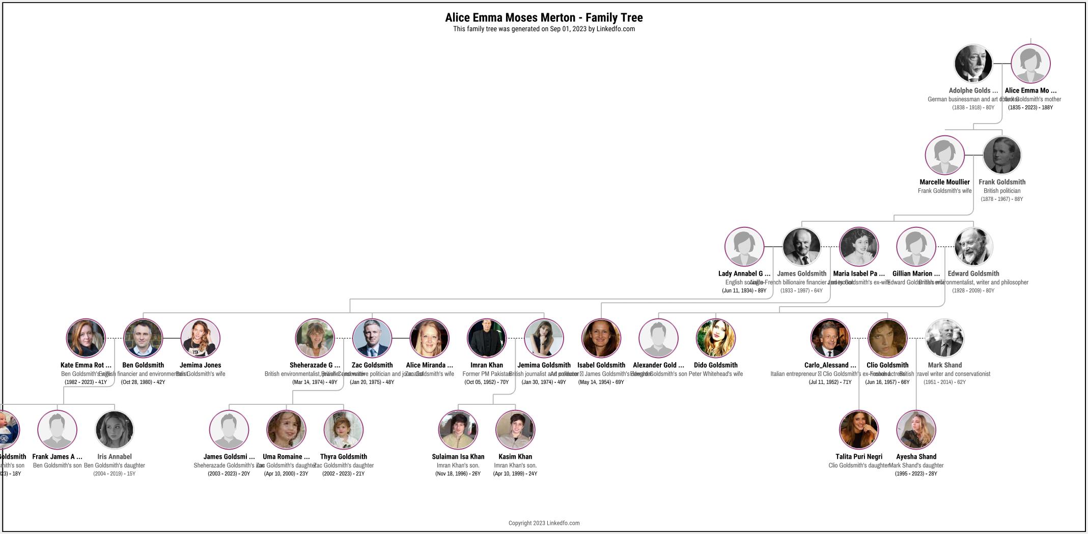 Alice Emma Moses Merton's Family Tree