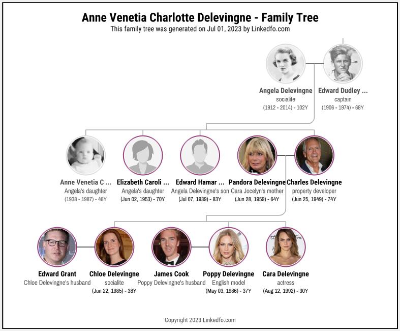 Anne Venetia Charlotte Delevingne's Family Tree