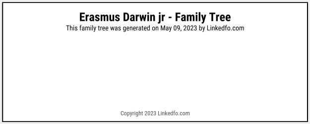 Erasmus Darwin jr's Family Tree