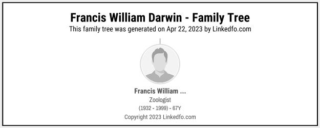 Francis William Darwin's Family Tree