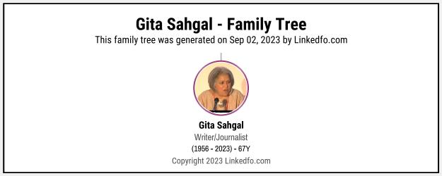 Gita Sahgal's Family Tree