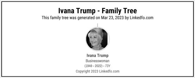 Ivana Trump's Family Tree