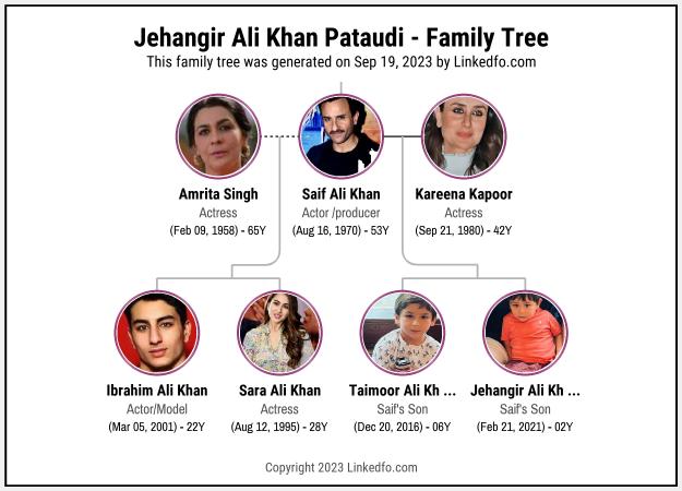 Jehangir Ali Khan Pataudi's Family Tree