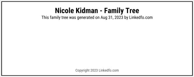 Nicole Kidman's Family Tree