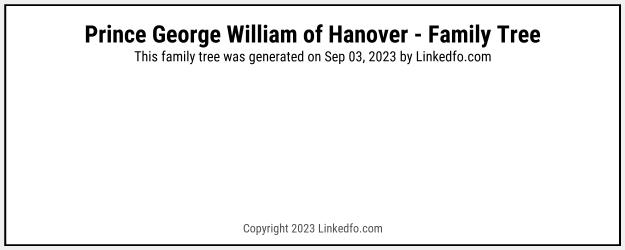 Prince George William of Hanover's Family Tree