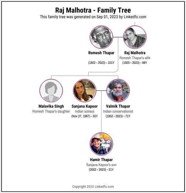 Raj Malhotra's Family Tree