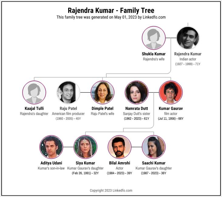 Rajendra Kumar's Family Tree