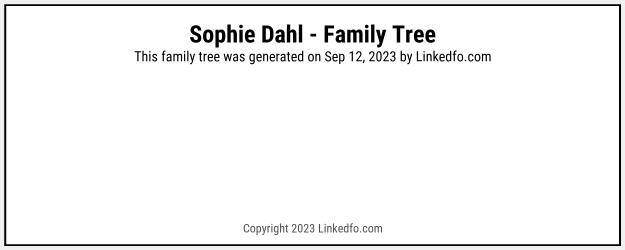 Sophie Dahl's Family Tree