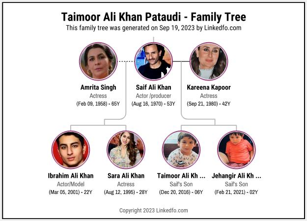 Taimoor Ali Khan Pataudi's Family Tree