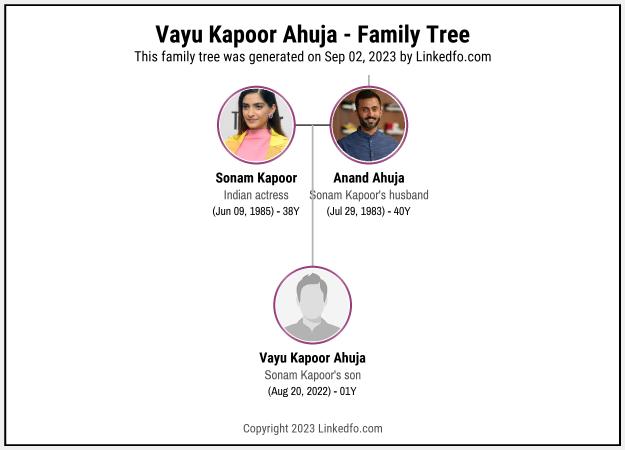 Vayu Kapoor Ahuja's Family Tree